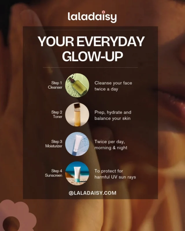 🌸 Your Everyday Glow-Up 💧Start your day right with a simple routine: cleanse, tone, moisturize, and don’t forget sunscreen!✨ Discover more skincare secrets at LaLaDaisy.com
#LaLaDaisy #BeautyRituals #LuxuryBrands #SkincareEssentials #LaLaDaisyBeauty #Indulgence #LaLaDaisyGlow